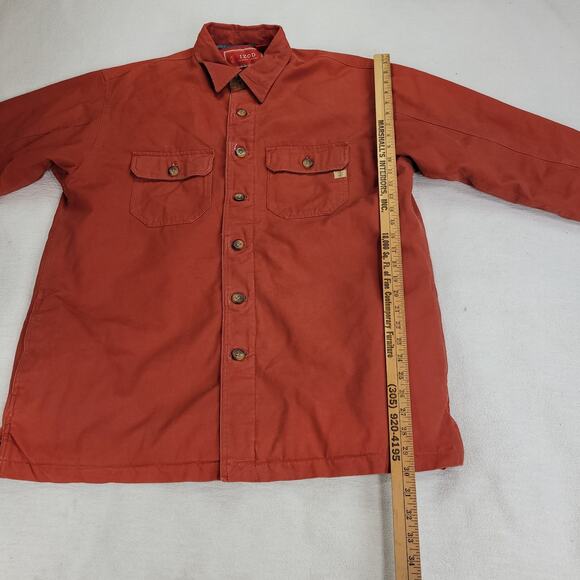 Izod Shacket Mens Sz Large Red Jacket Gorpcore Luxury Sport Shooting Shirt Cold - Picture 3 of 16